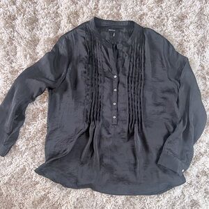 DKNY Flowy Black Top